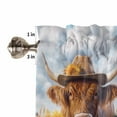thumbnail image 5 of Valances for Windows Fall Thanksgiving Rod Pocket Cafe Window Treatments Valance Curtains for Kitchen Bathroom Laundry Basement Windows 54"x18", 5 of 6