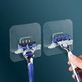 thumbnail image 2 of Soporte de almacenamiento para maquinilla de afeitar para hombre, gancho de pared, organizador de estante de baño, accesorio de baño, 1 o 2 unidades, 2 of 4
