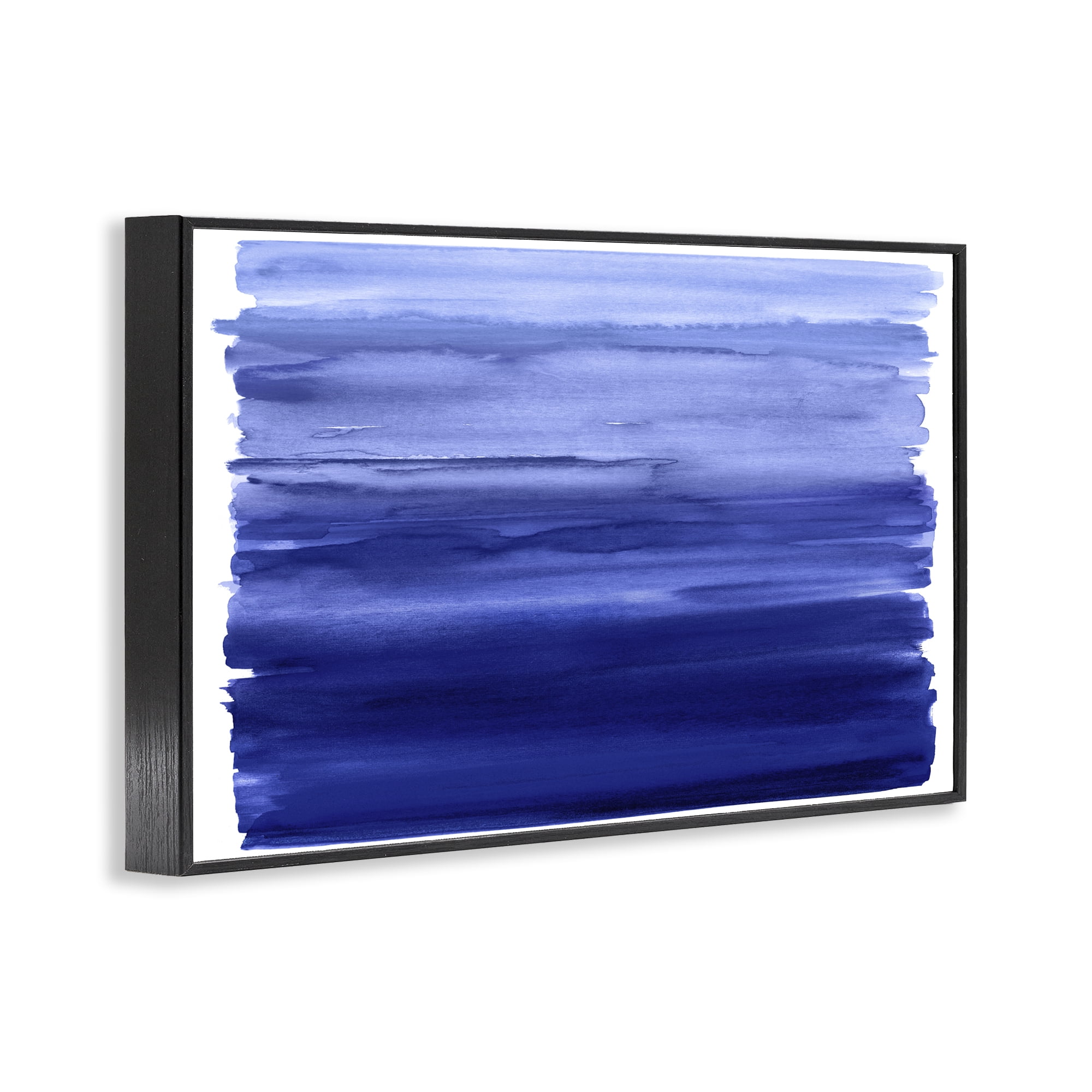 Stupell Industries Oceanic Ombre Blue Black Framed Giclee Art, design by Allie Corbin