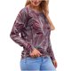 thumbnail image 1 of Blusa de manga larga informal con estampado de cuello redondo para mujer Fridja ghj987+4144, 1 of 8