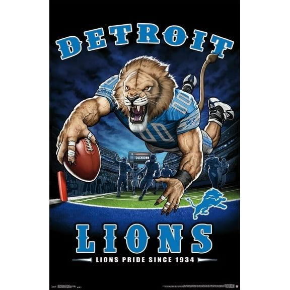 Detroit Lions - End Zone Poster Print (22 x 34)