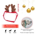 thumbnail image 3 of Disfraz Navideño Para Mascotas Reno Asta Diadema Bufanda Roja Festivo Ajustable Adorable Mascota Bandana Decoración Para Fiesta De Navidad Perro Gato matsuzay PT000986-00, 3 of 6