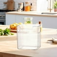 thumbnail image 6 of Hauiodp Clear Plastic Storage Bins, Kitchen Cabinet Door Organizer, Pantry Organizers and Storage, Fridge Organizer Storage Containers Bin for Kitchen, Fridge, Pantry, Laundry, 6 of 6