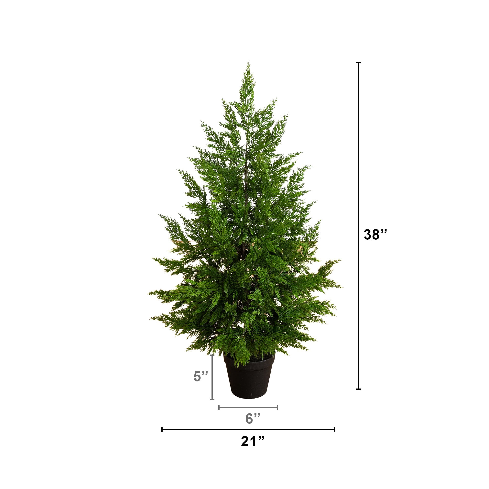 38in. Artificial Real Touch Cypress Christmas Tree