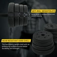 thumbnail image 6 of Adjustable Dumbbell Set 66lbs Dumbbells 2 In 1 Free Weights Dumbbells Sets Dumbbells Weights Set with Anti-Slip Handle Workout Dumbbell Home Gym Fitness Equipment for Men Women, Black, 6 of 8