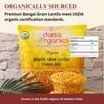thumbnail image 6 of Darsa Organics Chana Dal 2 lb - Premium Bengal Gram Lentils, USDA Yellow Split Chickpeas, Non-GMO, Chemical-Free, Kosher, 6 of 10