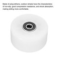 thumbnail image 4 of Uxcell 32 x 58mm Roller Skate Wheels with Bearings 82A Quad Skate Replacement, White 4 Pack, 4 of 6
