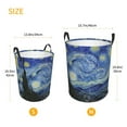 thumbnail image 2 of Lsque The Starry Night pattern Laundry Hamper Basket, Tall Woven Rope Hamper Basket for Clothes, Lightweight Storage Basket, Collapsible Waterproof-Medium, 2 of 8