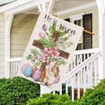 thumbnail image 3 of Easter Cross House Flag for Outdoor,Religious Cross with Bunny Eggs Flowers Yard Flags for Outside,Spring Holiday Decorative Flag for Farmhouse Decor 28x40 Double Sided, 3 of 6