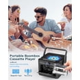 thumbnail image 4 of Reproductor de CD de casete Boombox Bluetooth 5.1 Sunoony 5000 mAh, 4 of 7