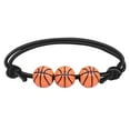 thumbnail image 1 of Basketball Baseball Bracelet Wax Line Tennis Rugby Bracelet Boys Girls Sports Jewelry, 1 of 5
