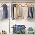 thumbnail image 5 of Yayeee Canvas Storage Basket with Handles for Shelves Fabric Bins Closet Organizer, Sea Plants Pattern, 5 of 8