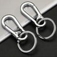 thumbnail image 5 of Men Stainless Steel Gourd Buckle Keychain Waist Belt Clip Anti-lost Buckle Hang, 5 of 5