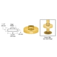 thumbnail image 5 of CRL HR15XCPB Polished Brass Canopy for 1-1/2" Tubing, 5 of 5