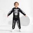 thumbnail image 6 of SILVERCELL Glow in The Dark Skeleton Boys Pajamas Sets Long Sleeve Hooded Hoodie + Pants Sets Halloween Costumes 2-6T, 6 of 9