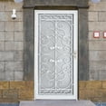 thumbnail image 7 of Grisham Deluxe Steel Security Door,36×80inch Iron Security Storm Door Conveys,Hand Forged Solid Steel Wrought Iron with Tempered Glass and Screen Panel(370White,with Door Handle), 7 of 7