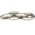 thumbnail image 6 of 16" x 3" Silver Aluminum Chain Sculpture, by DecMode, 6 of 7