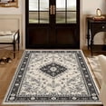 thumbnail image 4 of 6.5'x10' hallway carpet runner big carpet for living room area rug washable arrel speckled wool-blend area rug bohemian area rug, 4 of 10