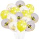 thumbnail image 1 of Bee Balloons Set For Baby Birthday Party Supplies With Assorted Color And 12 Inches Round Decoration 15Pcs, 1 of 4