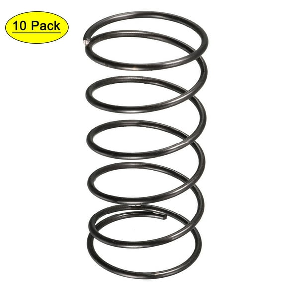 1.2mm Wire Dia 20mm Outer Dia 40mm Long Compression Spring Black 10Pcs