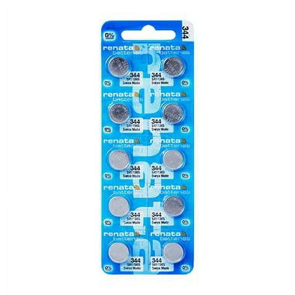 Renata Single Watch Battery Swiss Made Renata 344 or SR1136SW 1.55V (10 Batteries, 344 or SR 1136 SW)