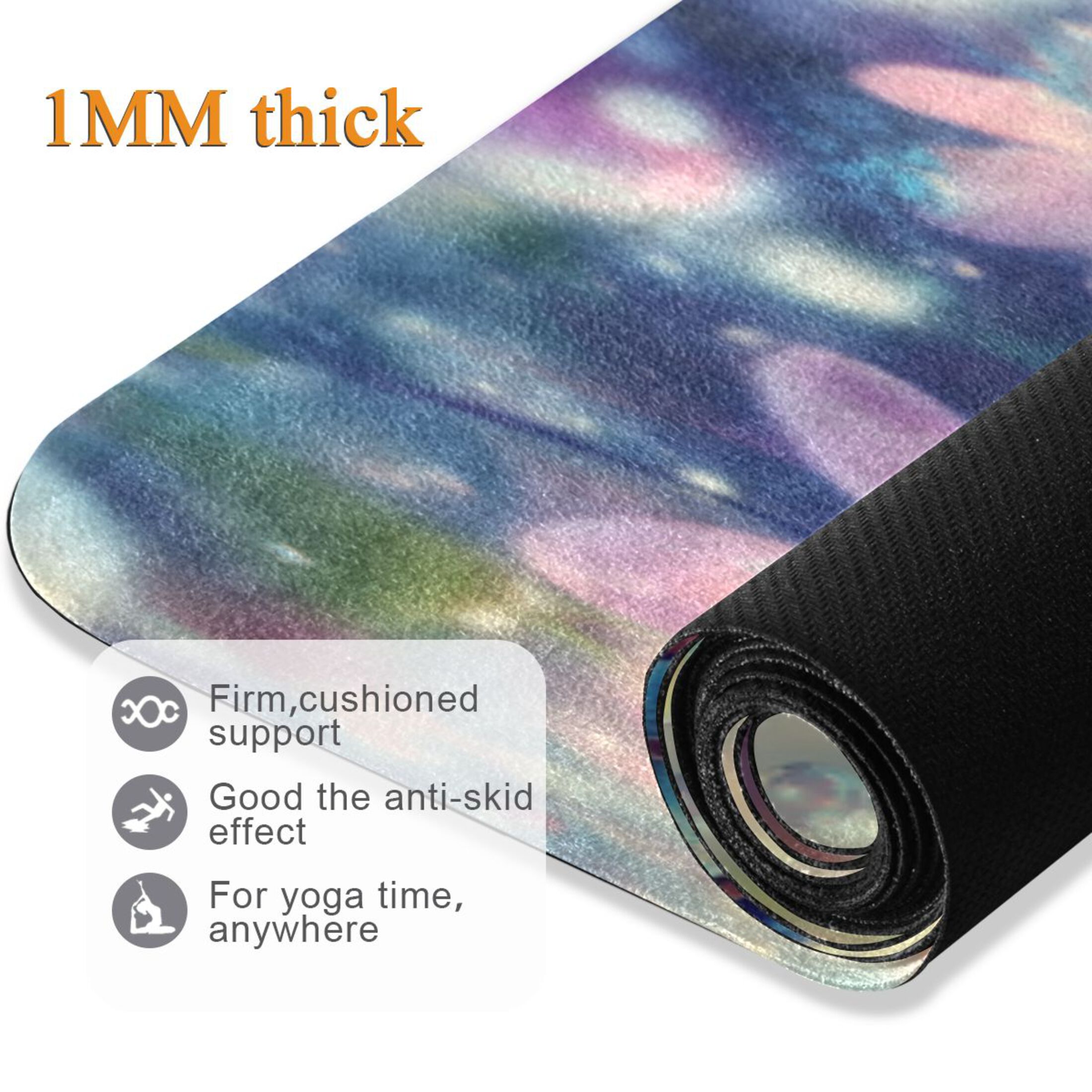 BZSMCE Yoga Mat Women Fitness Mat Frog & Flower Pattern