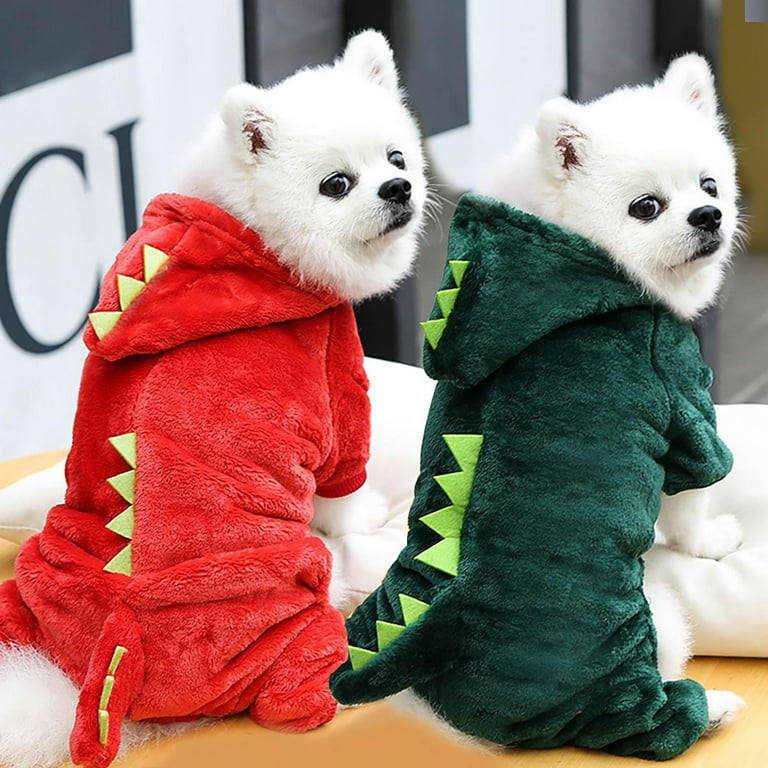 Dogs Clothes Small Pet Dinosaur Dog Clothing Puppy Outfits Funny Apperal Cat Hoodie for Cats Cute Dog Sweaters for Girls Winter Sweaters for Dogs Big
