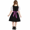 thumbnail image 4 of Favoffer Summer Baby German Children's Oktoberfest Day Performance Costume Short Dress Short Sleeve Round Neck Midi Calf Dresses, 4 of 4