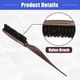 thumbnail image 5 of Vocoste Nylon Teasing Brush Three Row Salons Teasing Brush for Styling Backcombing Brown 8.86' Length, 5 of 7