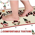 thumbnail image 4 of Kitchen Rugs - 2 Piece Kitchen Mats Set Merry Christmas Indoor Floor Mats Non-Slip Kitchen Backing Area Rugs Xmas Door Mat Runner Rug Carpet for Kitchen Home Decor (17 x 47+17 x 30), 4 of 6