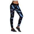 thumbnail image 2 of Halloween Leggings for Women Elastic Waist Funny Print Casual Tights Pants Workout Running Yoga Pants, 2 of 5