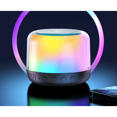 Small mini bluetooth speaker dazzle color luminous desktop outdoor portable can plug card portable suitable for