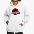 thumbnail image 3 of Sudadera con capucha informal de moda para mujer con estampado de dinosaurios de JURASSIC PARK, sudadera cálida de lana para mujer, sudadera con capucha transpirable para niña AAA, 3 of 5