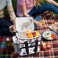 thumbnail image 5 of FORMRS Insulated Cooler Bag 24 Cans Capacity Soft Leakproof Lunch Box with Side Pockets, Cartoon American Football Helmets, 5 of 7