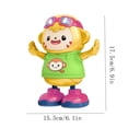 thumbnail image 2 of Interactive Musical Monkey Robot Toy with LED Lights for Kids Educational Entertainment and Dance Functions, 2 of 6