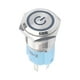 thumbnail image 5 of Botón pulsador metálico de 12 V con enclavamiento automático/reinicio automático y orificio de montaje de 16 mm., 5 of 7