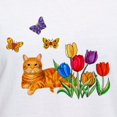 thumbnail image 3 of CafePress - Orange Cat In Tulips T Shirt - Womens Cotton V-Neck T-shirt, 3 of 4
