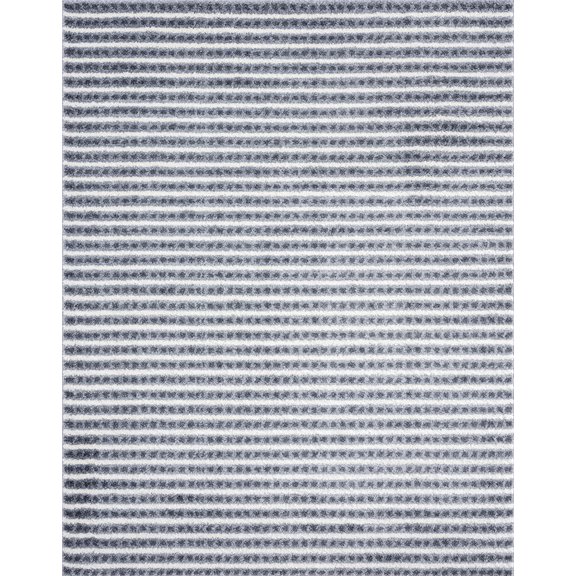 Tayse Atlanta Shag Shag Area Rug ATL1217 Shag Cream Fluffy Plush 5' 3" x 7' 3" Rectangle