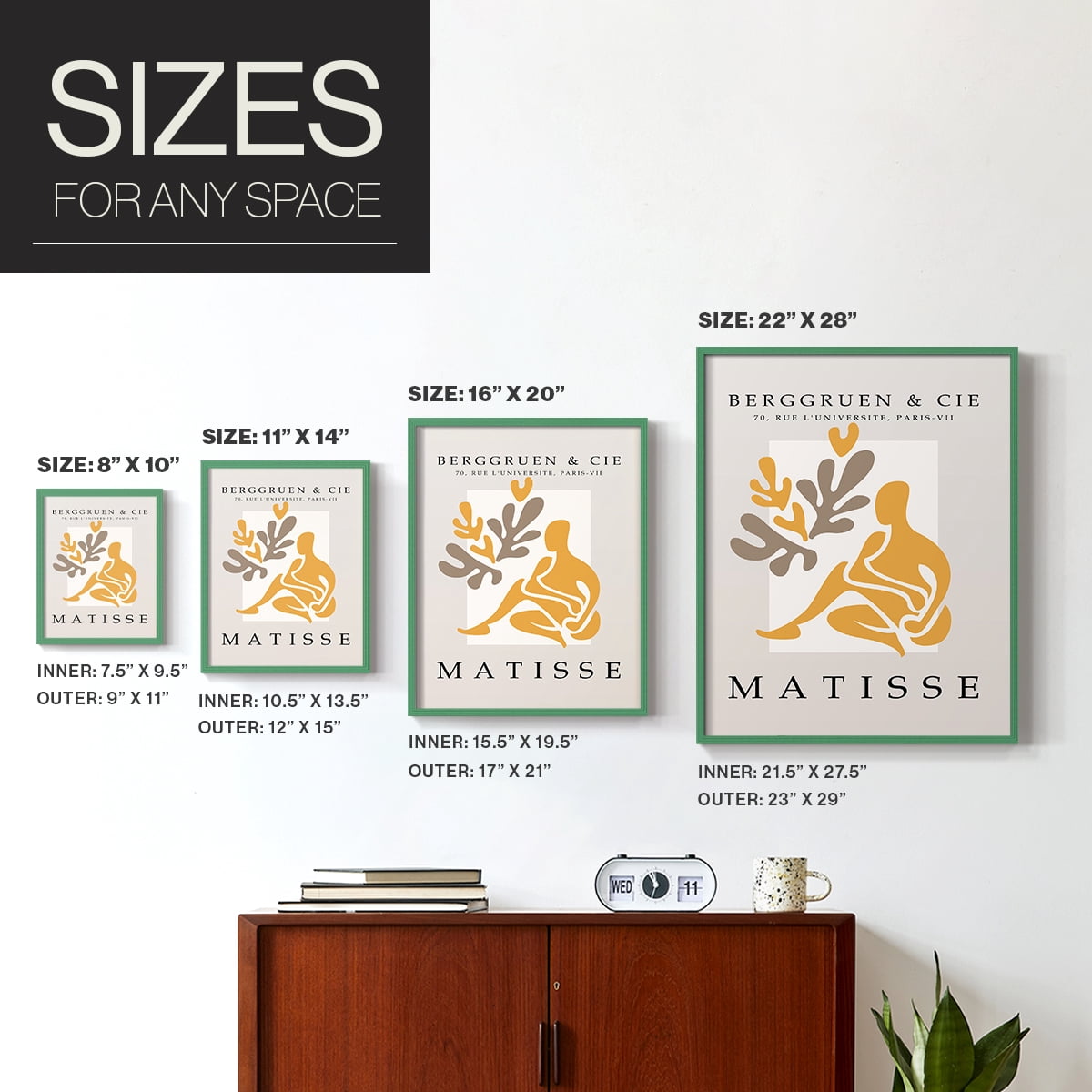 Matisse LIV Framed Print - Solid Wood