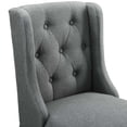 thumbnail image 6 of Modway Baronet Tufted Button Upholstered Fabric Bar Stool in Gray, 6 of 7