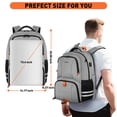 thumbnail image 4 of Mochila de gimnasio Ytonet para hombre y mujer con compartimento para zapatos, 4 of 9