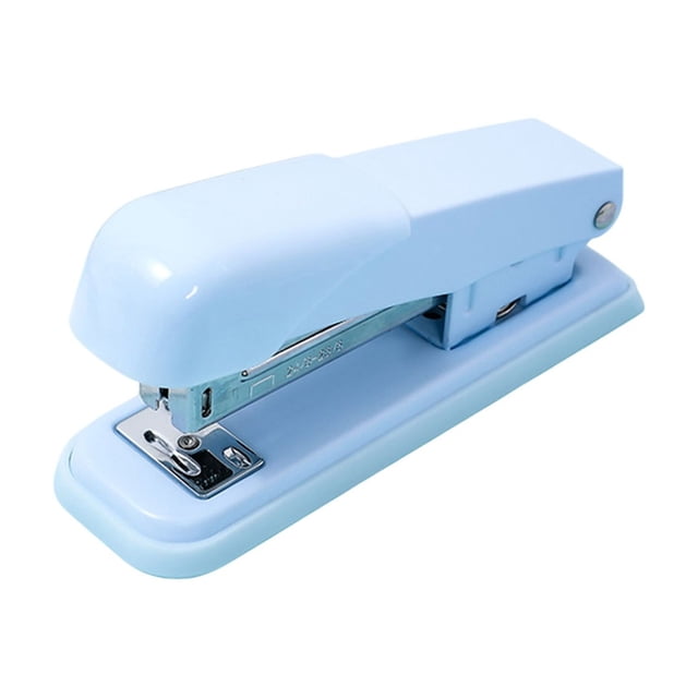 Btomtd Macaron Color Stapler Multi Functional Stapler For Easy Binding Comfortable Grip Suitable For Office Use Student Stapler, Blue