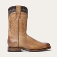 thumbnail image 2 of Men's Stetson Ben Leather Boots Handcrafted Round Toe Tan, 2 of 8