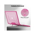 thumbnail image 3 of Étui pour MacBook Air 15 Pouces 2023 Puce M2 Modèle A2941, Étui Rigide pour Portable avec Béquille Pliable, Peau de Clavier, Protecteur d'Écran, Couvercle d'Appareil Photo, Adaptateur USB‐C, 3 of 7