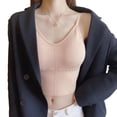 thumbnail image 1 of Sujetador deportivo para mujer, sin aros, acolchado, soporte medio, sujetadores de yoga, gimnasio, correr, entrenamiento, camisetas sin mangas, 1 of 5