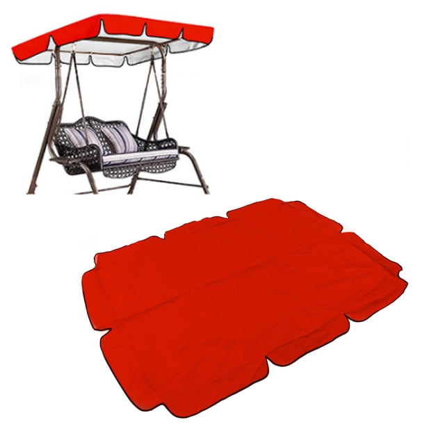 Reemplazo Superior del Tello Oscilante de Tela Resistente Al Agua, Nieve, Sol, Lluvia, Polvo, Correas Reforzadas, Bloque UV, Cubierta de Repuesto, Párrico de Patio,