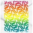 thumbnail image 2 of NASA Worm Logo Rainbow Gradient Romper Boys or Girls Infant Baby Brisco Brands 24M, 2 of 6