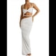 thumbnail image 1 of Conjunto de 2 Piezas para Mujer, Sexy, , de Verano, con Top Fruncido y Espalda Descubierta, y Falda con Aberturas, Vestido de Noche. M, 1 of 8