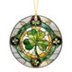thumbnail image 2 of Atrapasueños irlandés para ventana | Adorno colgante para árbol, puerta o pared | Trébol de cuatro hojas de acrílico de 10 x 10 cm | Decoración navideña para el hogar, para uso interior y exterior, 2 of 9