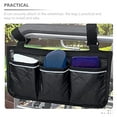 thumbnail image 2 of Sac de Fauteuil Roulant Organisateur Latéral Sac de Rangement Suspendu avec Bande Réfléchissante, 2 of 8